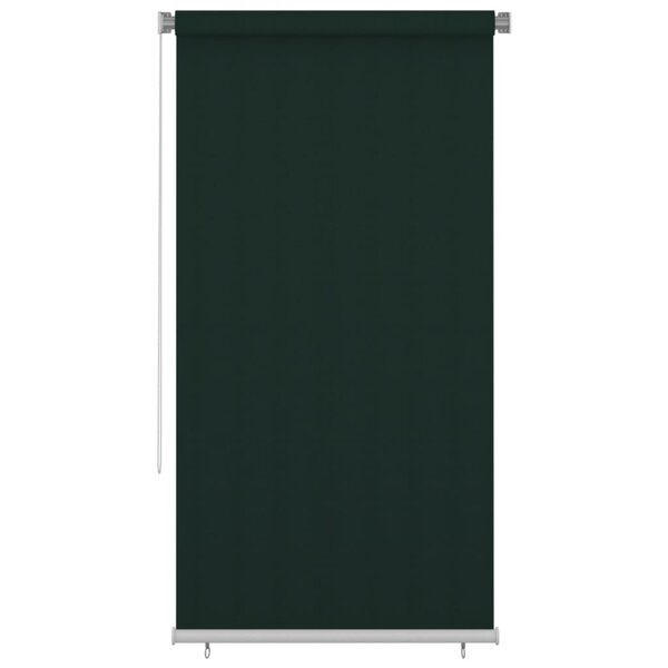 vidaXL Store roulant d'extérieur 120x230 cm Vert foncé PEHD