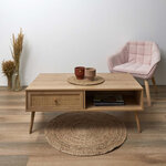 Table basse en bois 1 tiroir bali