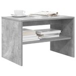vidaXL Meuble TV gris béton 60x40x40 cm bois d'ingénierie