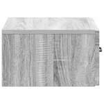 vidaXL Cabinet de chevet mural 2 Pièces Sonoma gris 49 x 34 5 x 20 cm