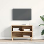 vidaXL Meuble TV artisian oak 69 5 x 30 x 50 cm Bois d'ingénierie