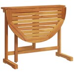 vidaXL Ensemble à manger de jardin pliable 3 Pièces bois d'acacia massif