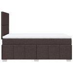 vidaXL Sommier à lattes de lit avec matelas Marron foncé 120x200 cm