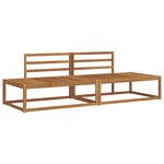 vidaXL Ensemble de canapés d'extérieur Bois d'Acacia Massif Naturel