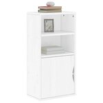vidaXL Armoire latérale ODDA blanc 40x24x79 cm bois massif pin