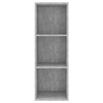 vidaXL Meuble TV mural Gris béton 37x37x107 cm Bois d’ingénierie