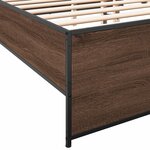 vidaXL Cadre de lit sans matelas chêne marron 120x190 cm