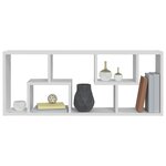 vidaXL Étagère murale Blanc 36x16x90 cm Bois d'ingénierie