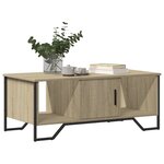 vidaXL Table basse chêne sonoma 100x51x40 cm bois d'ingénierie