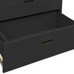 vidaXL Classeur Anthracite 90x46x134 cm Acier