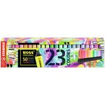Set de Bureau de 23 Surligneurs BOSS ORIGINAL Fluo et Pastel couleurs assorties x 10 STABILO