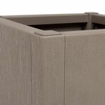 vidaXL Cache-pot de jardin Gris 36 x 36 x 35 cm Polypropylène