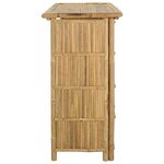 vidaXL Table de bar extérieure Naturel 115 x 55 x 105 cm Bambou