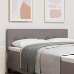 vidaXL Tête de lit réglable en hauteur Taupe tissu