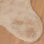 vidaXL Tapis en Fourrure Synthétique de Lapin Olite Taupe 80 x 120 cm