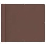vidaXL Écran de balcon 90 x 200 cm Tissu Oxford Rectangulaire Marron