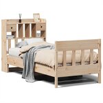vidaXL Cadre de lit sans matelas 90x190 cm bois de pin massif