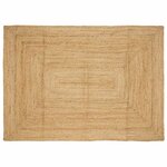 vidaXL Tapis de zone Beige 240 x 340 cm Jute