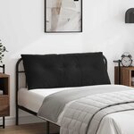vidaXL Coussin de Dos Noir 120 x 50 cm Tissu en velours côtelé