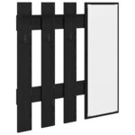 vidaXL Porte-manteau mural Montage mural Chêne Noir 100 x 10 x 100 cm