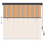 vidaXL Store roulant d'extérieur 160x250 cm Jaune et bleu