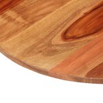 vidaXL Dessus de table bois massif d'acacia rond 15-16 mm 50 cm