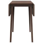 vidaXL Table à manger marron bois massif et caoutchouc
