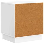 vidaXL Table de chevet 2 pc Blanc brillant 43 x 34 5 x 47 cm