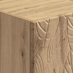 vidaXL Meuble TV 102 x 34 5 x 50 cm Chêne artisanal Bois d'ingénierie