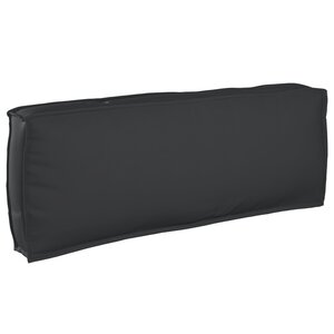 vidaXL Set de coussins de palette 2 Pièces Noir 120 x 80 x 12 cm
