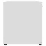 vidaXL Meuble TV Blanc 120x34x37 cm Bois d'ingénierie
