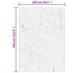 vidaXL Tapis shaggy à poils longs moderne beige anthracite 240x340 cm