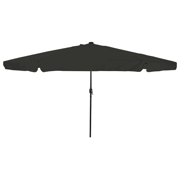 vidaXL Parasol de jardin Noir 395 x 395 x 245 cm Polyester