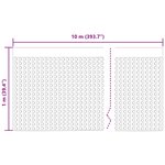 vidaXL Feuille de drainage nervurée Noir 1 x 10 m HDPE
