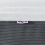 vidaXL Matelas à ressorts ensachés Gris Foncé Mi-ferme 80x200x20 cm Tissu