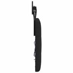 vidaXL Tête de lit suspendue Avec lumière LED Noir Tissu