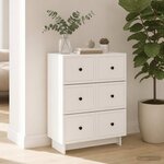vidaXL Armoire à tiroirs 66 x 34 5 x 90 cm Bois d'ingénierie