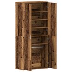 vidaXL Cabinet à Chaussures Bois Ancien 80x39x180 cm Bois d'Ingénierie