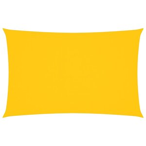 vidaXL Voile de parasol tissu oxford rectangulaire 2 5x5 m jaune
