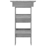 vidaXL Table bar murale Sonoma gris 102x45x103 5 cm Bois d'ingénierie