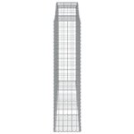 vidaXL Paniers à gabions arqués 6 Pièces 300x50x200/220 cm fer galvanisé