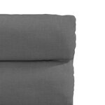 vidaXL Chaises à manger lot de 2 gris foncé tissu