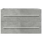 vidaXL Armoire de lavabo gris béton 80x38 5x48 cm bois ingénierie