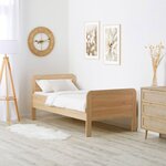 Lit Confort 90x200 cm Naturel sans sommier