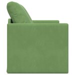 vidaXL Canapé-Lit Vert clair 204 x 122 x 60 cm Velours