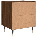 vidaXL Tables de chevet 2 Pièces chêne marron 40x35x47 5 cm