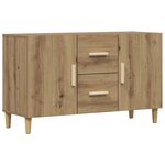 vidaXL Buffet chêne artisanal 100x36x60 cm bois d'ingénierie