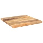 vidaXL Dessus de table 40x40x2 5 cm carré bois massif manguier