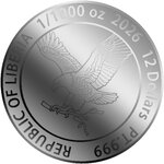 Pièce de monnaie en Platine 12 Dollars g 0.031 (1/1000 oz) Millésime 2026 AMERICAN BALD EAGLE 1/1000 (PRÉCOMMANDE)
