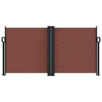 vidaXL Auvent latéral rétractable marron 120x1000 cm
